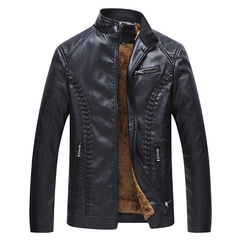 Herren Kunstlederjacke mit weichem Innenfutter Echo Archiv