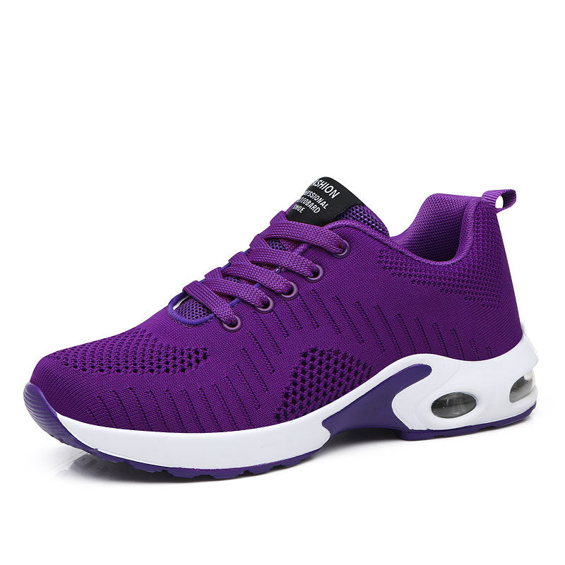Damen nan leichte Strick-Fitnesssneaker mit sichtbarer Luftkammer-Dämpfung und viskoelastischer Innensohle Echo Archiv