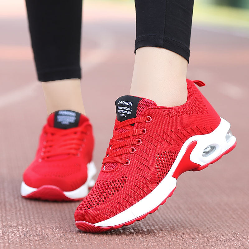 Damen nan leichte Strick-Fitnesssneaker mit sichtbarer Luftkammer-Dämpfung und viskoelastischer Innensohle Echo Archiv