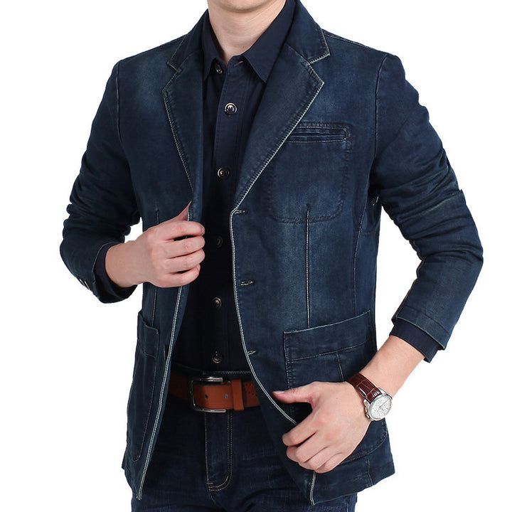 Herren Denim Freizeitblazer Echo Archiv