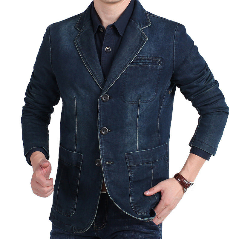 Herren modischer Denim Blazer Echo Archiv
