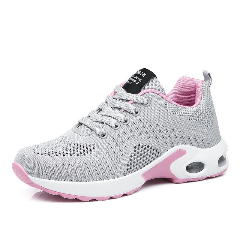 Damen nan leichte Strick-Fitnesssneaker mit sichtbarer Luftkammer-Dämpfung und viskoelastischer Innensohle Echo Archiv