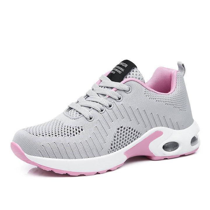 Damen nan leichte Strick-Fitnesssneaker mit sichtbarer Luftkammer-Dämpfung und viskoelastischer Innensohle Echo Archiv
