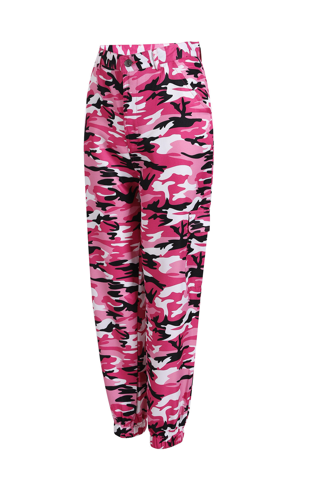 Damen nan Cargohose mit urbanem Camouflage-Print und elastischem Bund Echo Archiv
