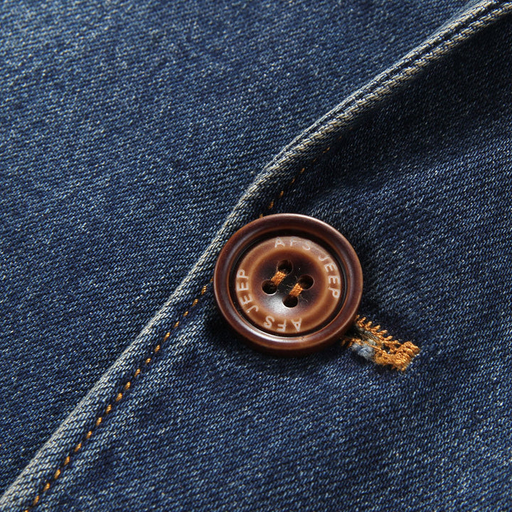 Herren Eleganter Denim Blazer mit hochwertigen Details Echo Archiv