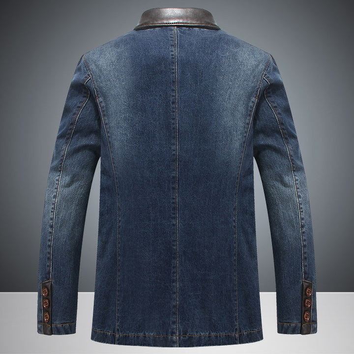 Herren Eleganter Denim Blazer mit hochwertigen Details Echo Archiv