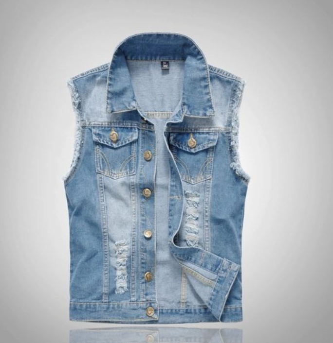 Echoarchiv Stylische Denim Weste für Herren