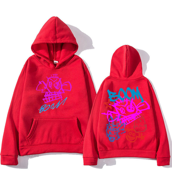 Echoarchiv | Arcane Jinx Cartoon Langarm-Hoodie