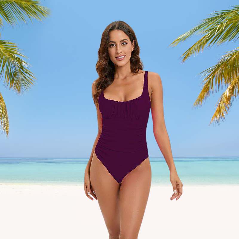 Echoarchiv | Atmungsaktiver Echoarchiv-Tankini mit Rot Gefüttertem Aufdruck