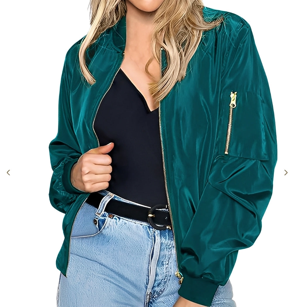 Echoarchiv | Lässige Bomberjacke im Retro-Stil für Frauen