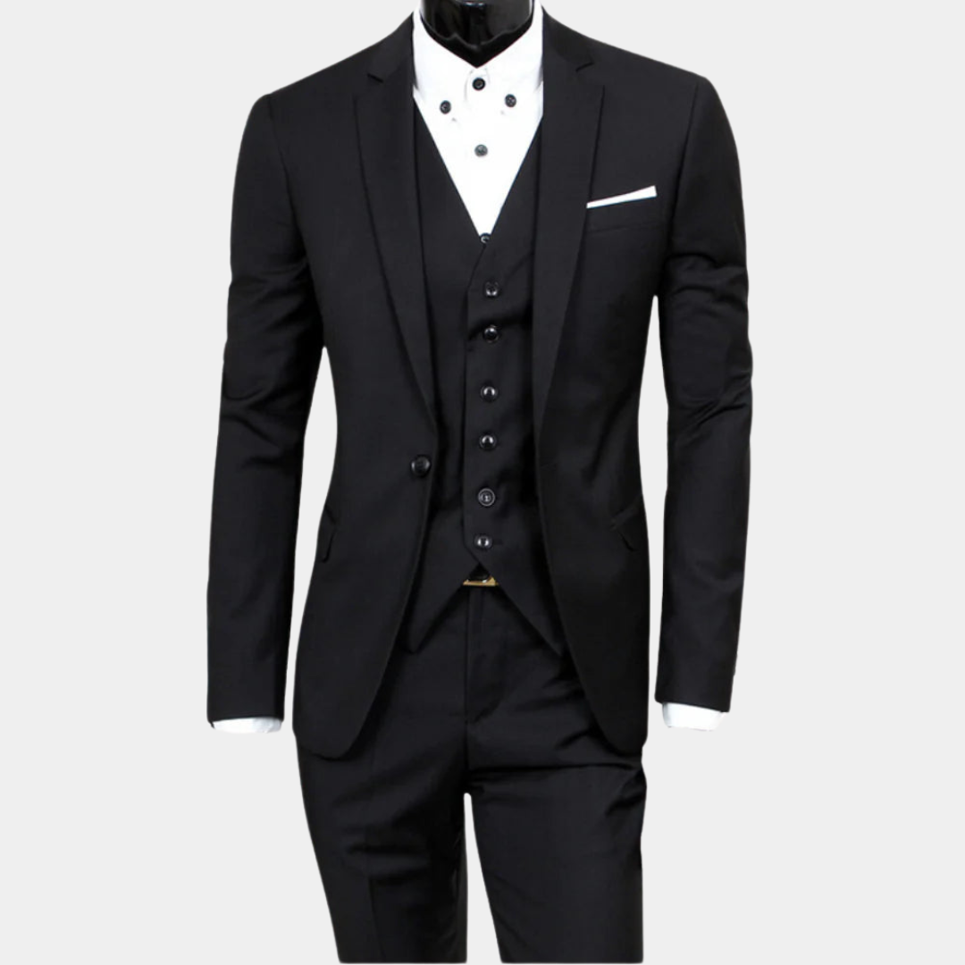 Echoarchiv | Herren Business Anzug 3-teilig – Sakko, Weste & Hose
