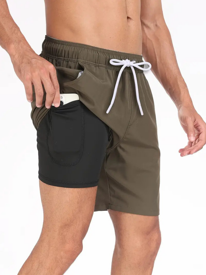 Echoarchiv | Schnell Trocknende Herren Badehose Doppelschicht Design