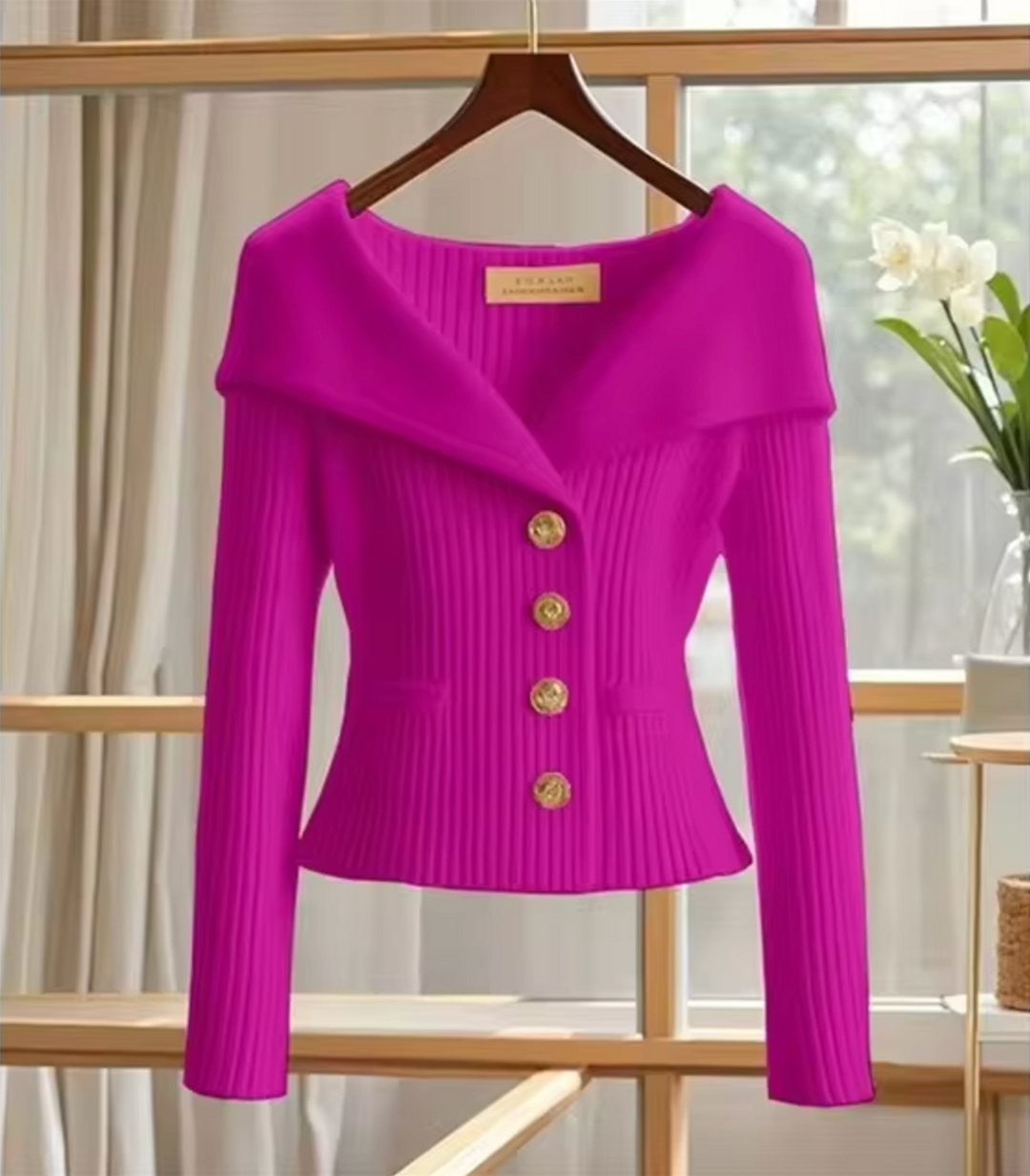 Strickjacke Damen Kurz Cardigan für Übergangsjahre – Veloura