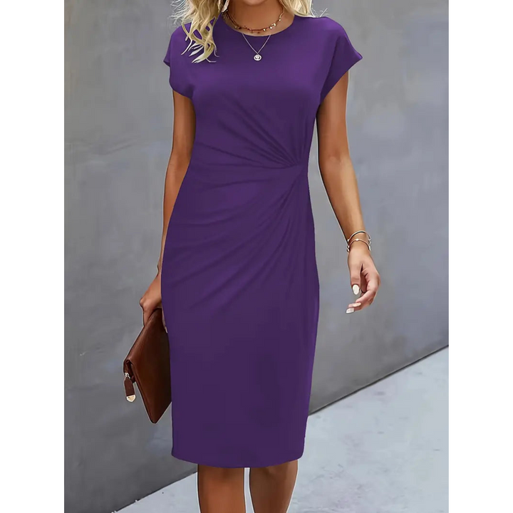 Echoarchiv | Damen Taillenakzent Stil Kleid Kurzärmlich