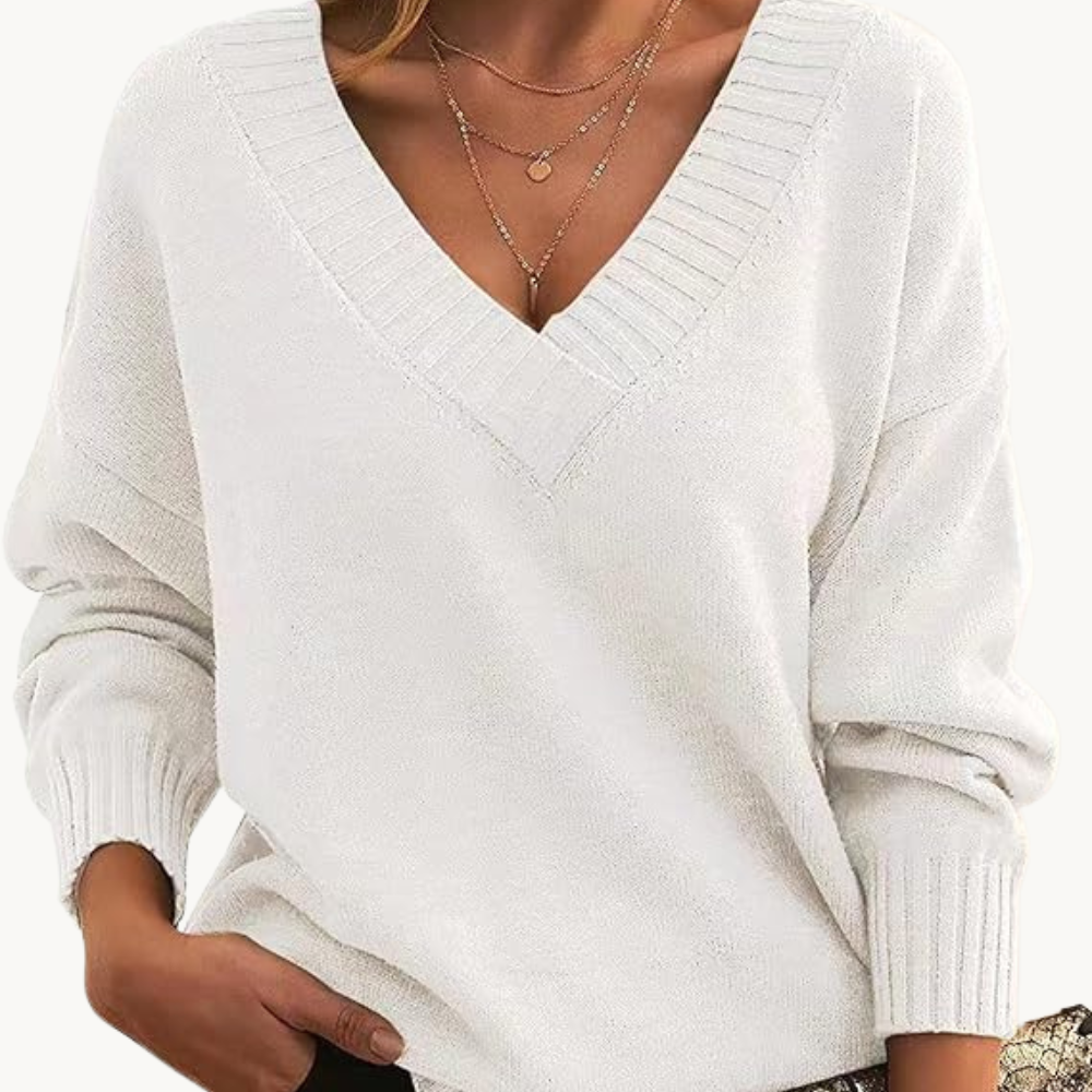 Echoarchiv |Pullover mit V-Ausschnitt für Frauen