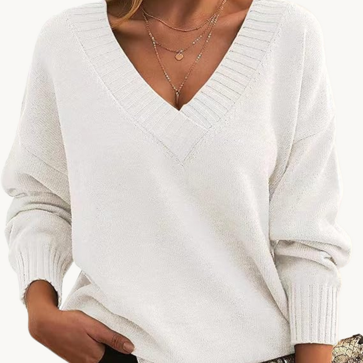 Echoarchiv |Pullover mit V-Ausschnitt für Frauen