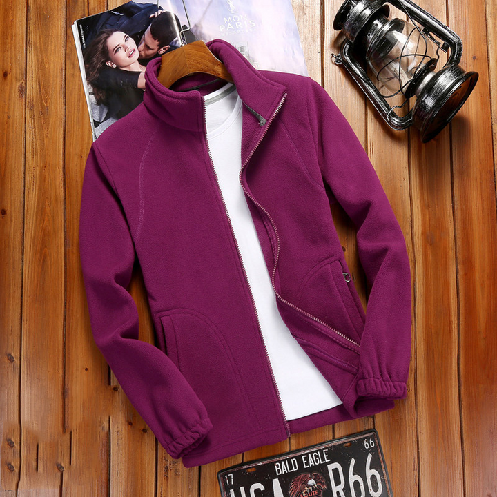 Fleecejacke Damen Reißverschluss-Fleece mit Stehkragen – Célinea