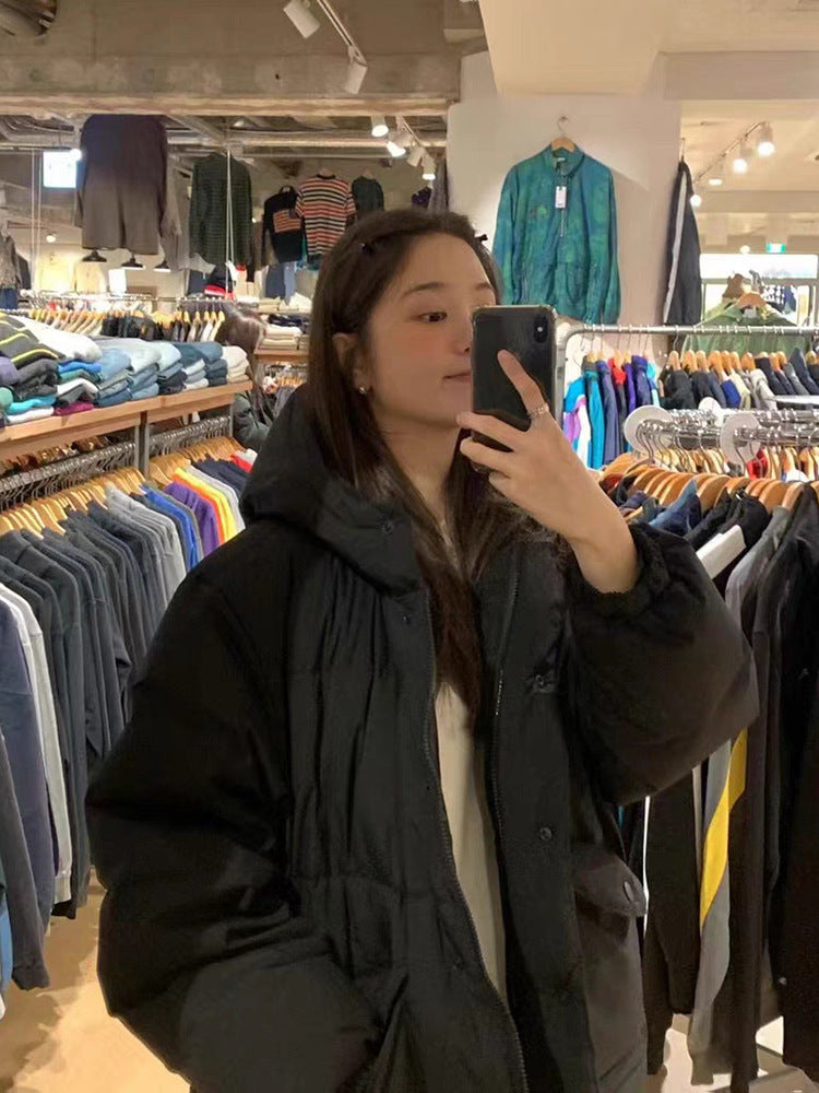 Damen Daunenjacke, Weißenten-Daunenfüllung, Koreanischer Stil