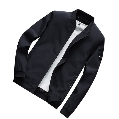 Herren Minimalistischer Softshell-Blouson mit elastischen Bündchen und verdecktem Reißverschluss Echoarchiv
