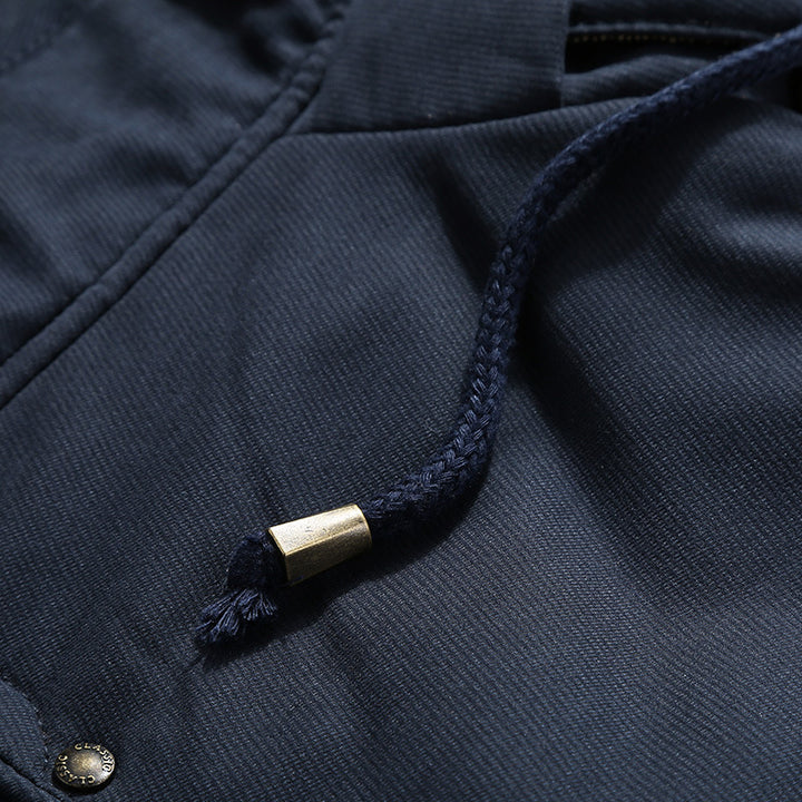 Herren Wasserabweisende gefütterte Parka mit Kapuze Thermofutter und Mehreren Taschen – Marzano