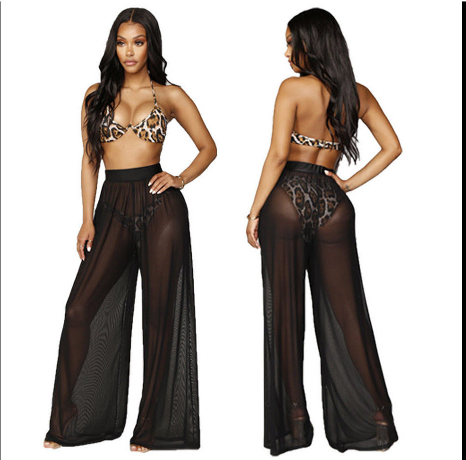 Damen Weit geschnittene Sommerhose mit elastischem Bund und passendem Crop-Top Echo Archiv