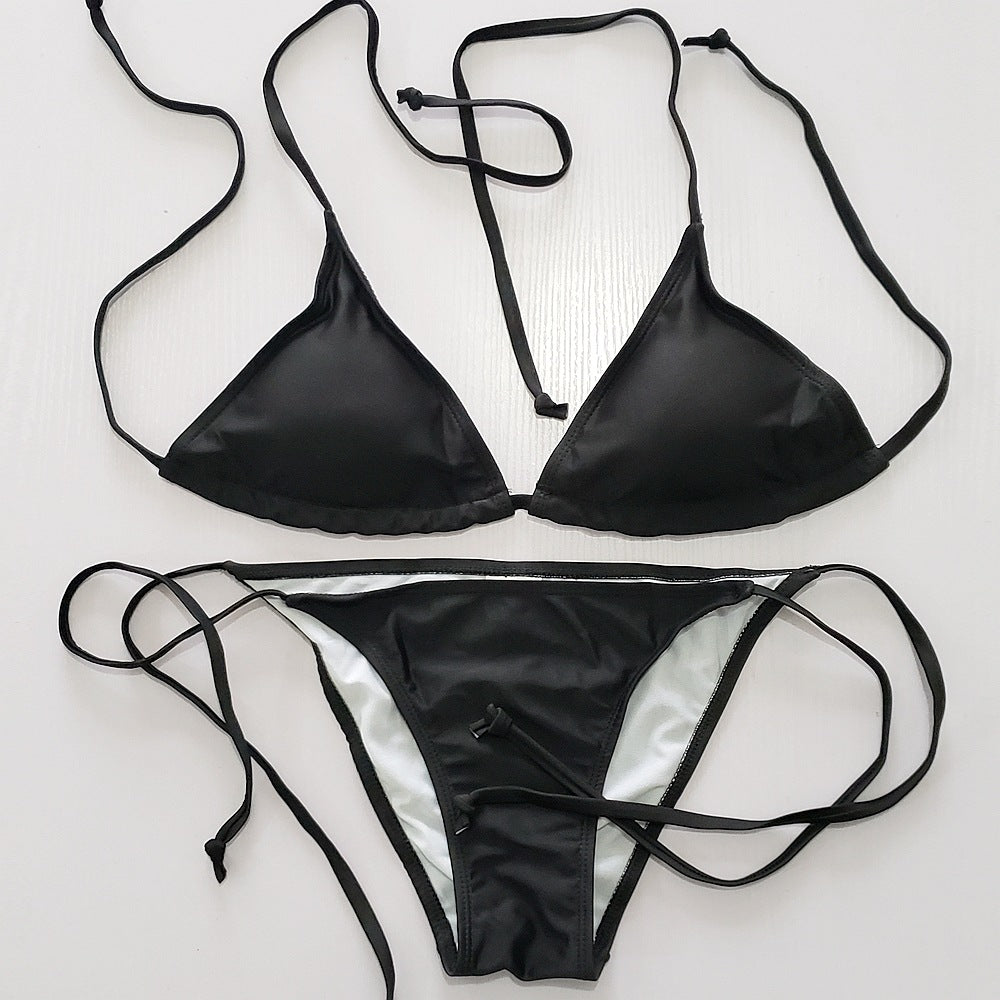 Damen Triangel-Bikini mit verstellbaren Bindebändern und sexy Rückenausschnitt Echo Archiv