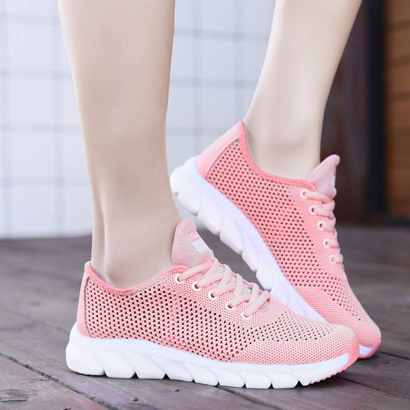 Damen nan leichte Netz-Freizeitsneaker mit perforiertem Obermaterial und flexibler Wellenlaufsohle Echo Archiv