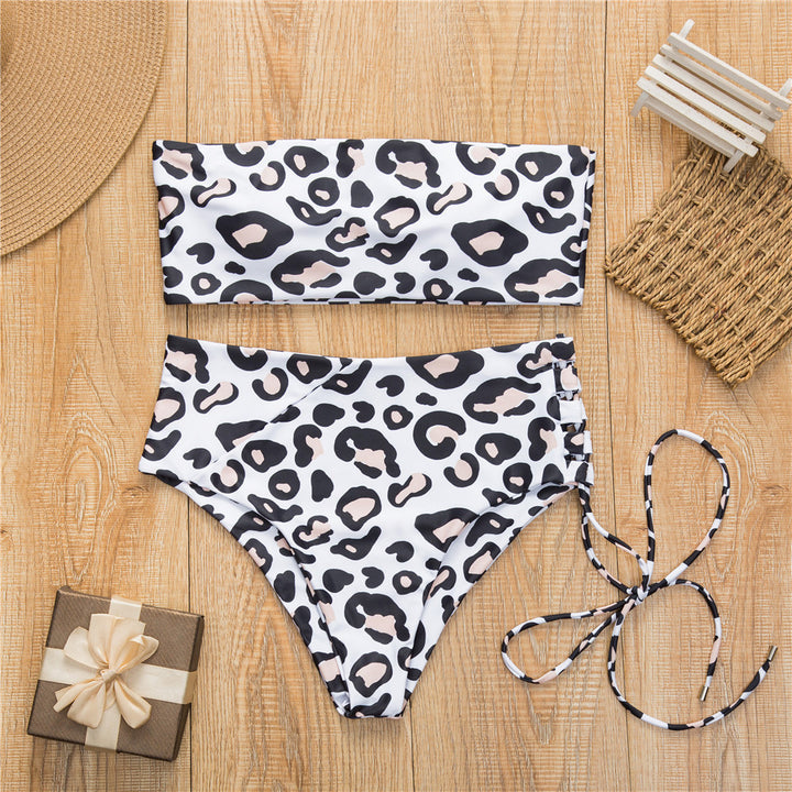 Damen Bandeau-Bikini mit hohem Taillenbund Echo Archiv