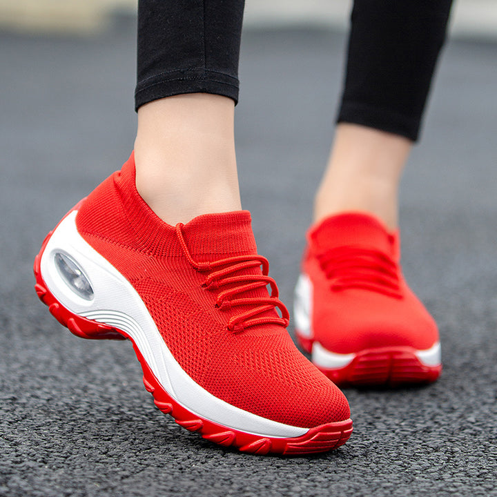 Damen nan gestrickter Sockensneaker mit Luftkissenlaufsohle und elastischem Strickobermaterial Echo Archiv