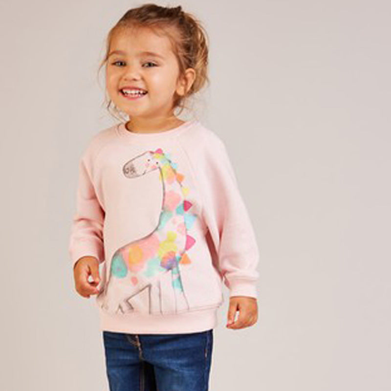 Mädchen Sweatshirt mit kreativem Giraffenmotiv Echo Archiv