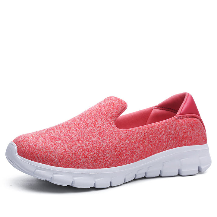 Damen nan leichter Schlupfschuh aus Strickgewebe mit flexibler Dämpfungssohle und gepolstertem Fußbett Echo Archiv