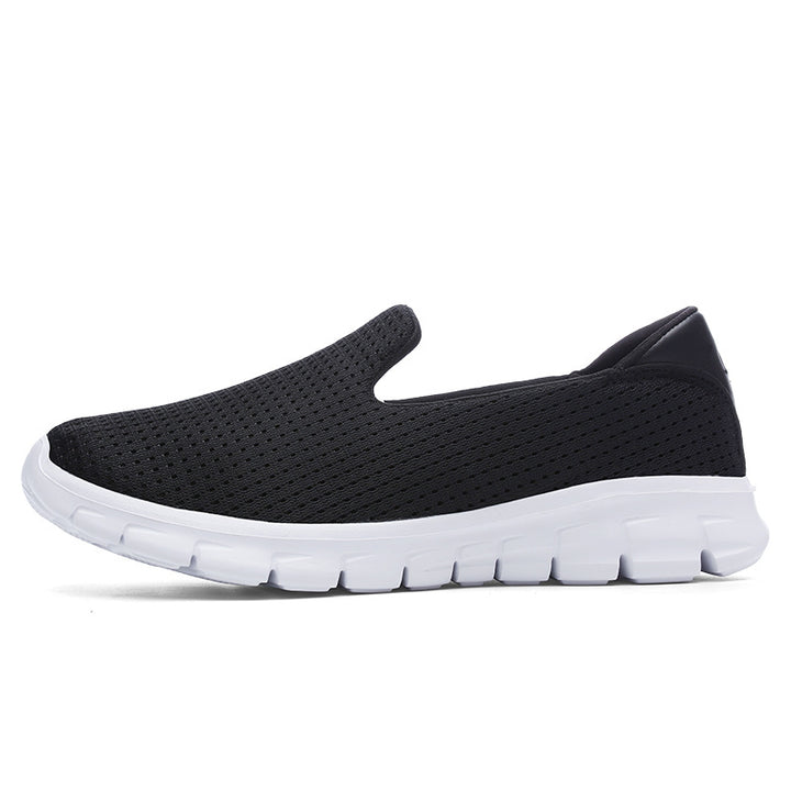 Damen nan leichter Schlupfschuh aus Strickgewebe mit flexibler Dämpfungssohle und gepolstertem Fußbett Echo Archiv