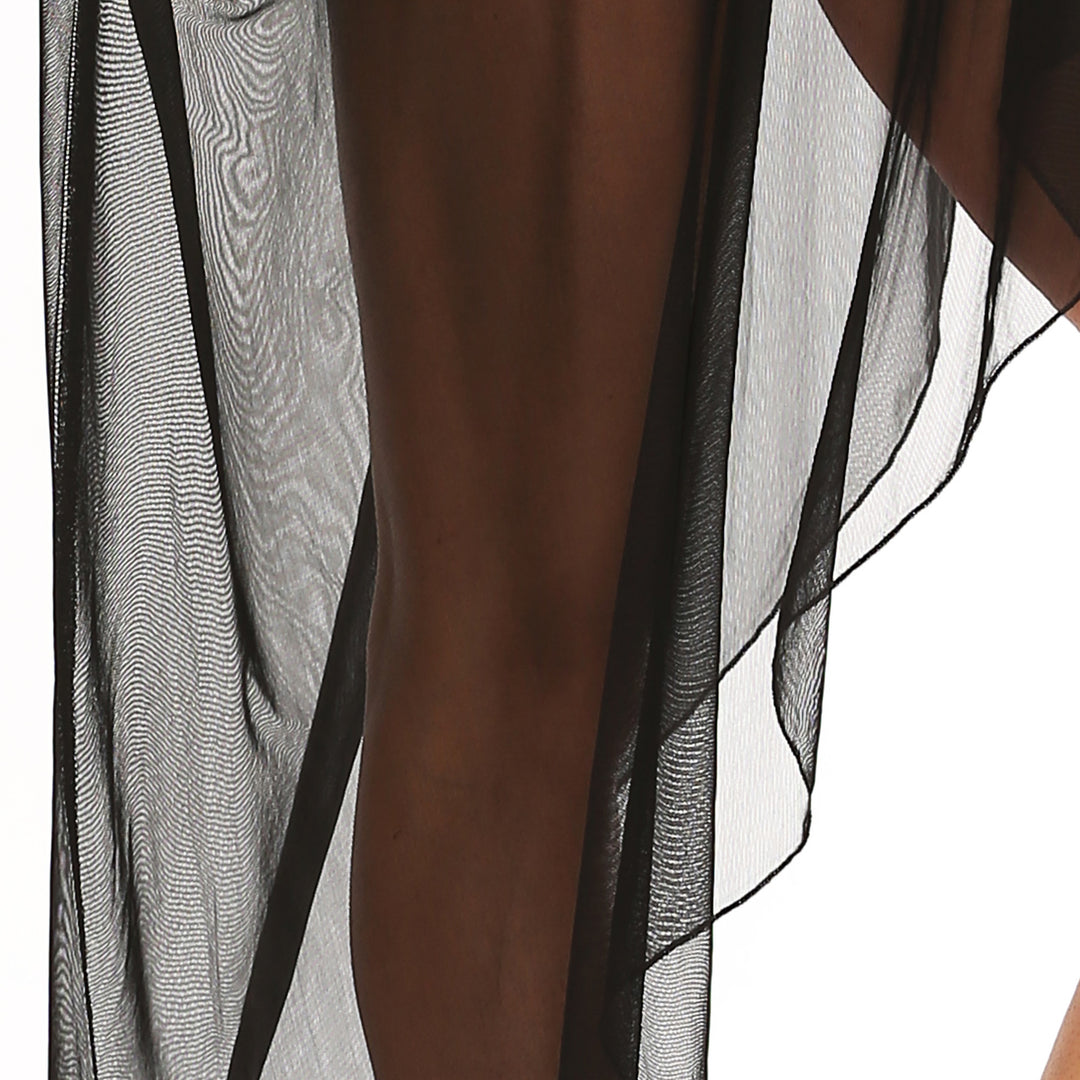 Damen transparenter Strandüberwurf mit fließendem Design Echo Archiv