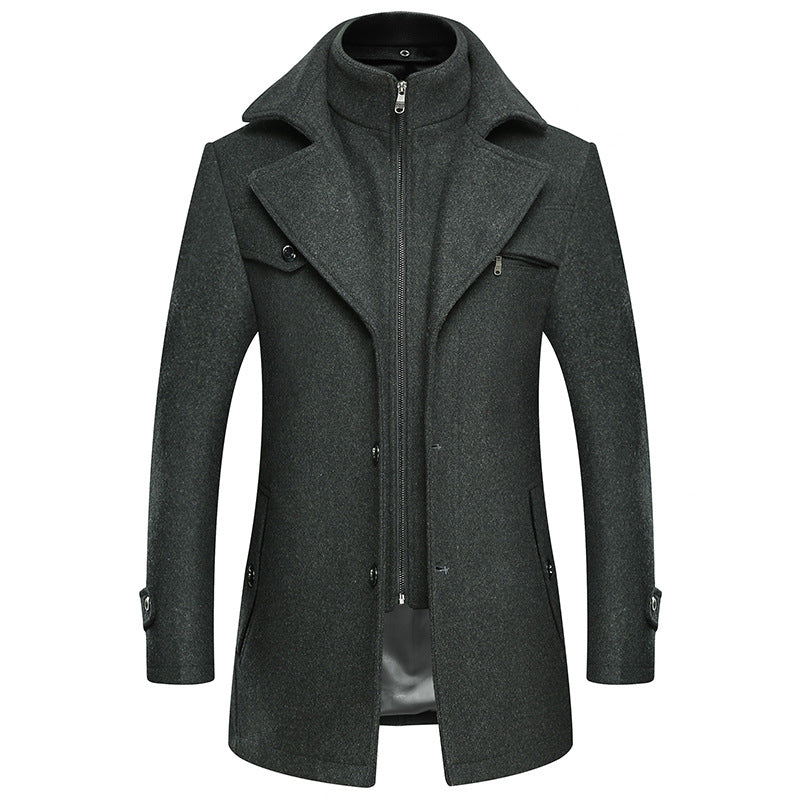 Herren Elegante und stilvolle Wolljacke Echo Archiv
