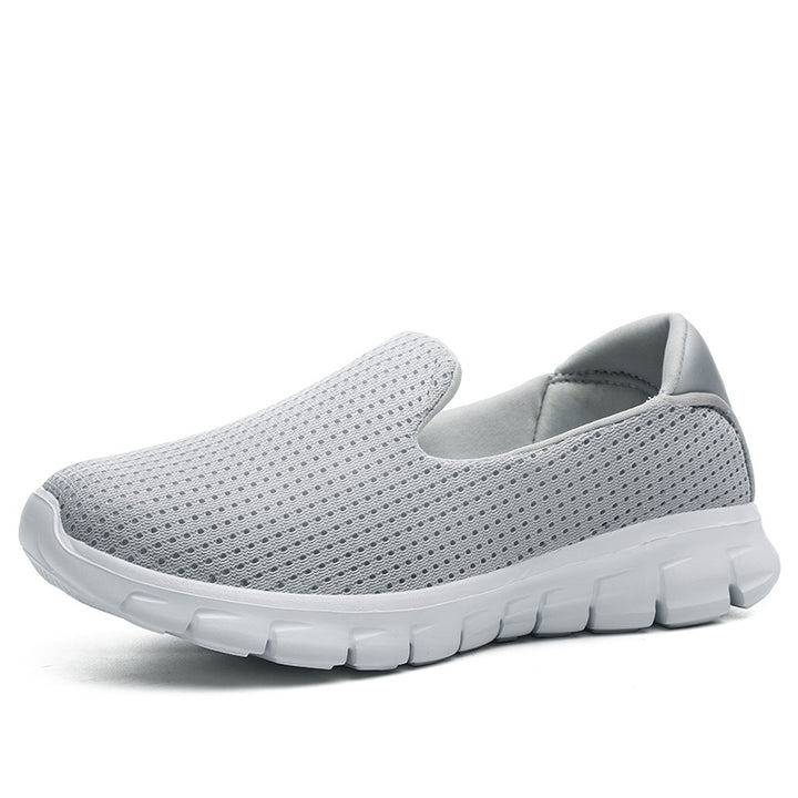 Damen nan leichter Schlupfschuh aus Strickgewebe mit flexibler Dämpfungssohle und gepolstertem Fußbett Echo Archiv