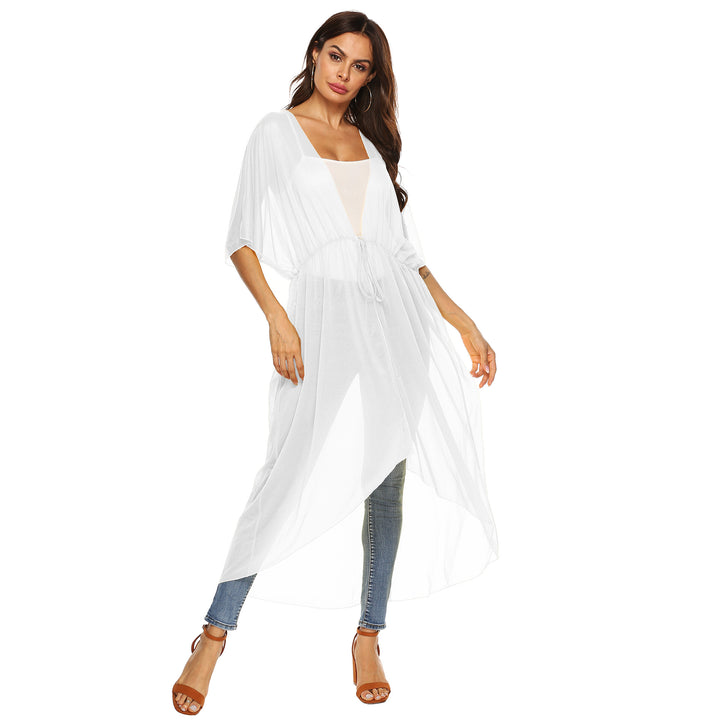 Damen eleganter, transparenter Strandkimono Echo Archiv