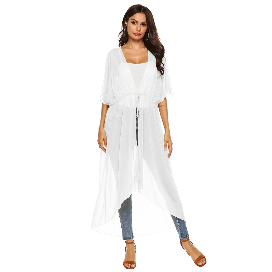 Damen eleganter, transparenter Strandkimono Echo Archiv