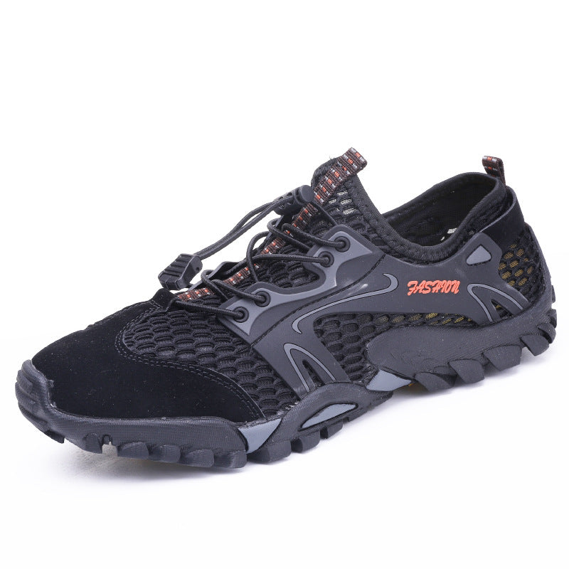 Herren nan schnelltrocknender Mesh-Wasserschuh mit TPU-Fersenstabilisator und profilierter Trailsohle Echo Archiv