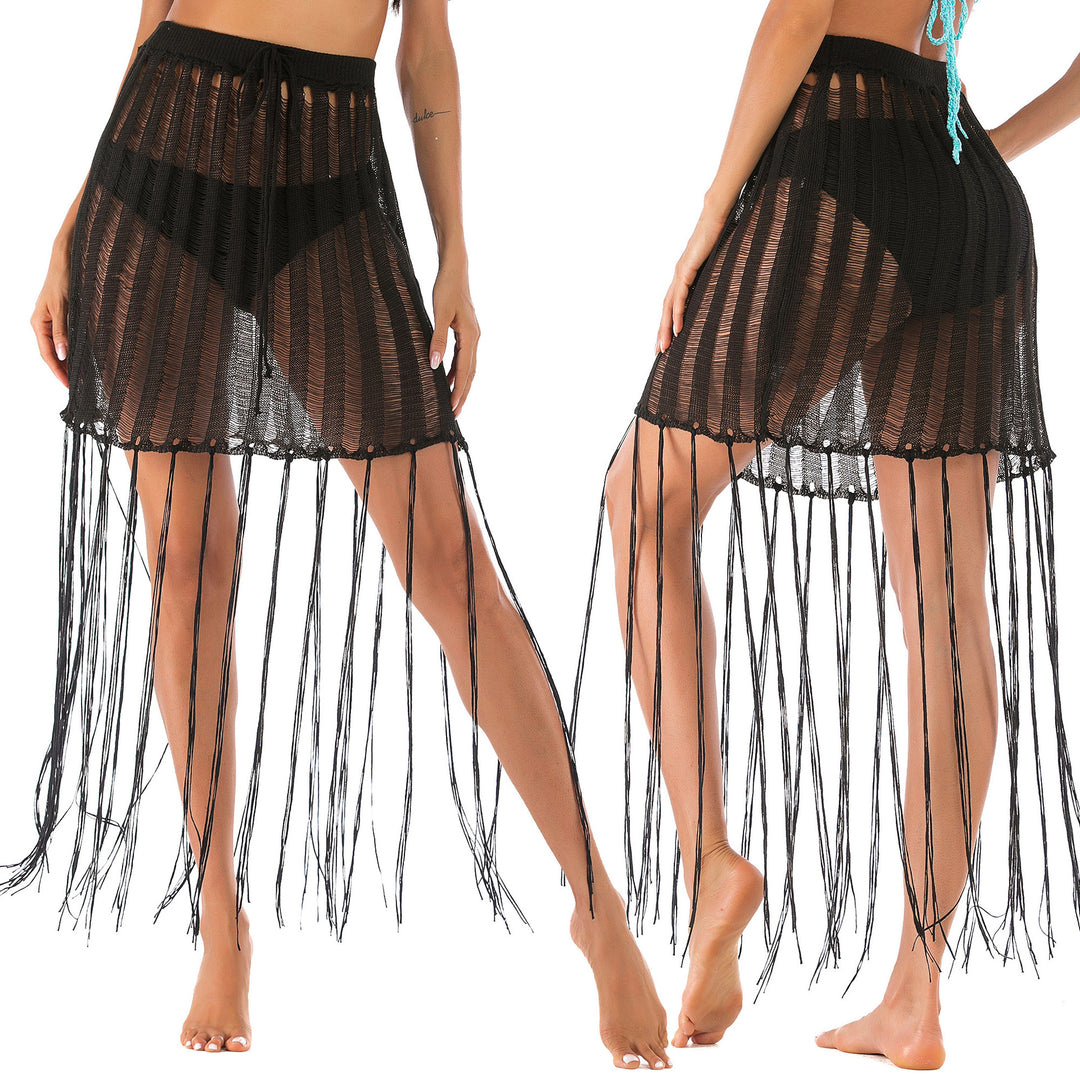 Damen Häkel-Strandsarong mit Fransen Echo Archiv