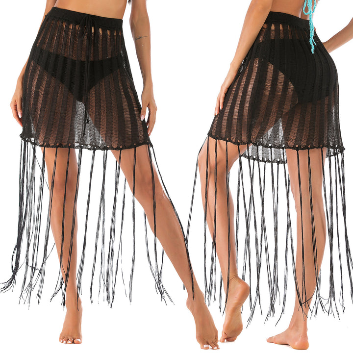 Damen Häkel-Strandsarong mit Fransen Echo Archiv