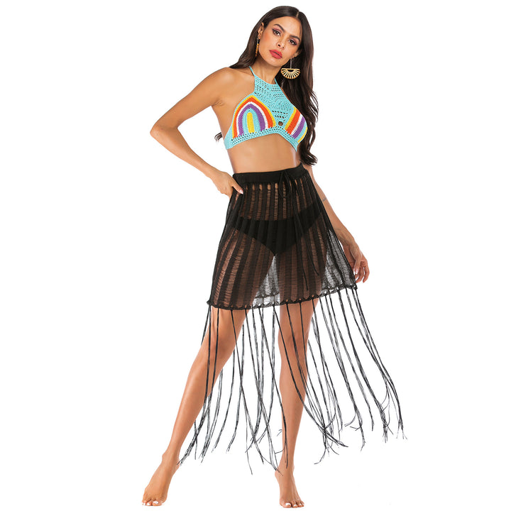Damen Häkel-Strandsarong mit Fransen Echo Archiv