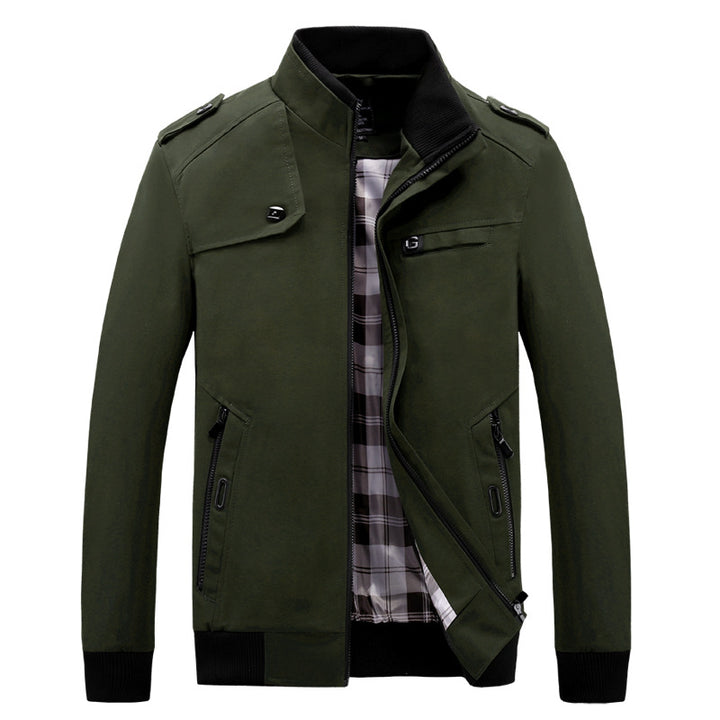 Herren stylische Freizeitjacke im modernen Biker-Stil Echoarchiv