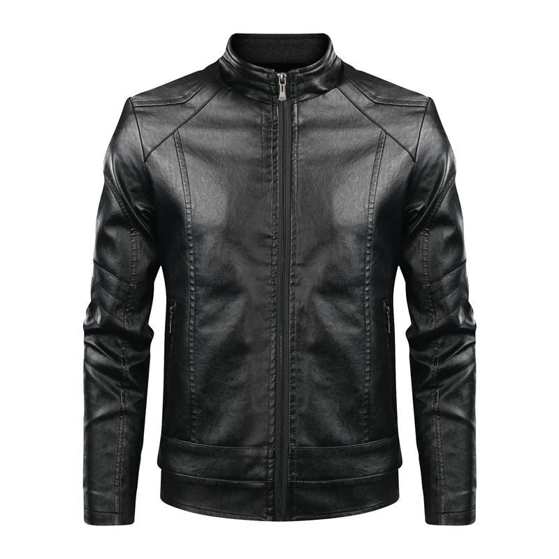 Herren stylische Kunstlederjacke mit modernen Akzenten Echoarchiv