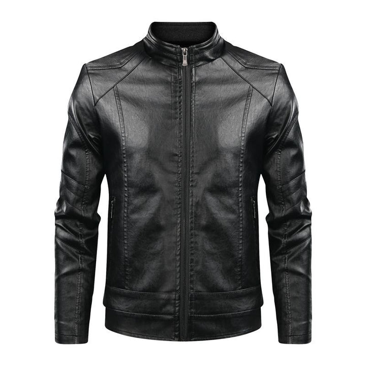 Herren stylische Kunstlederjacke mit modernen Akzenten Echoarchiv