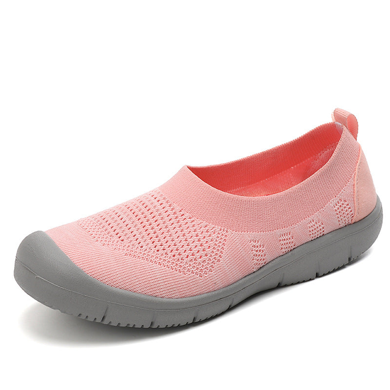 Damen nan elastische Strick-Slipper mit verstärkter Zehenkappe und rutschfester Flexsohle Echo Archiv
