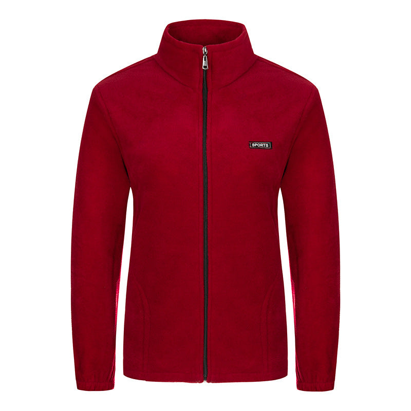 Damen nan Fleecejacke mit Stehkragen und durchgehendem Reißverschluss Echo Archiv