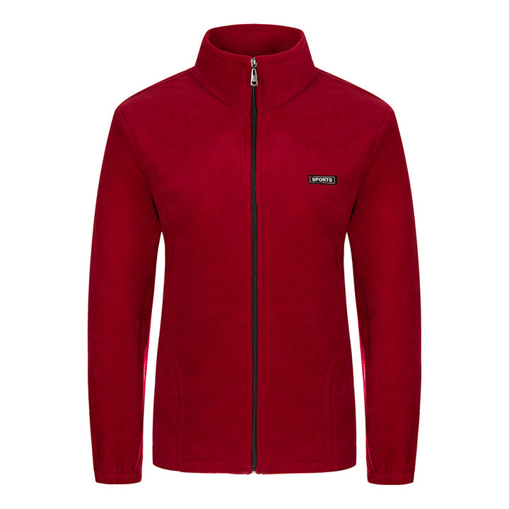 Damen nan Fleecejacke mit Stehkragen und durchgehendem Reißverschluss Echo Archiv