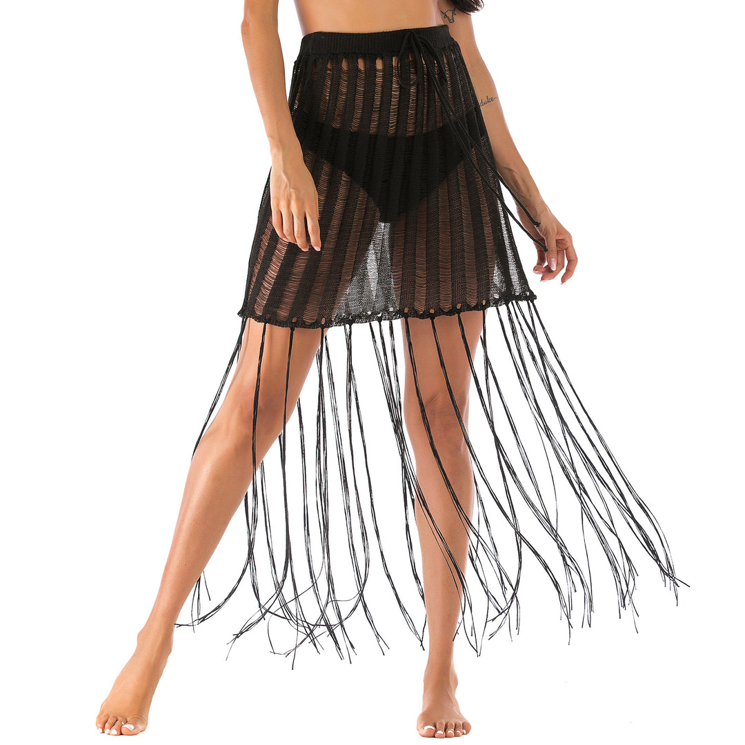Damen Häkel-Strandsarong mit Fransen Echo Archiv