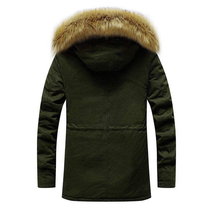 Herren modische Parka-Jacke mit abnehmbarer Kapuze und weichem Innenfutter Echoarchiv