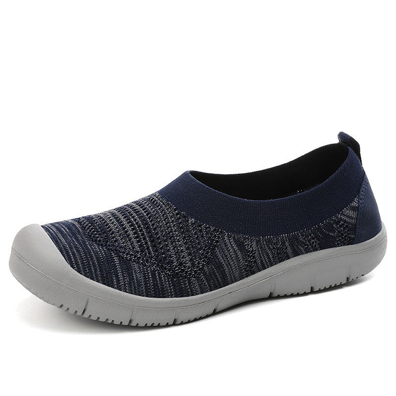 Damen nan elastische Strick-Slipper mit verstärkter Zehenkappe und rutschfester Flexsohle Echo Archiv